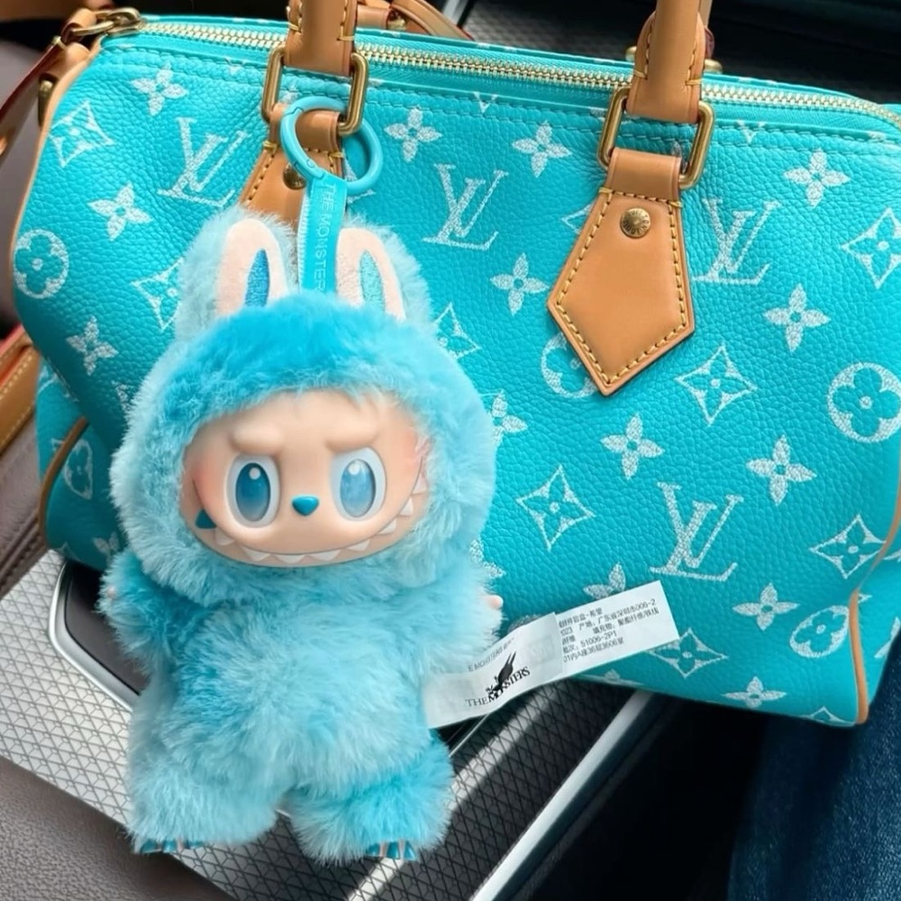Authentic Labubu from Pop Mart - Hope (Blue, Big into Energy)